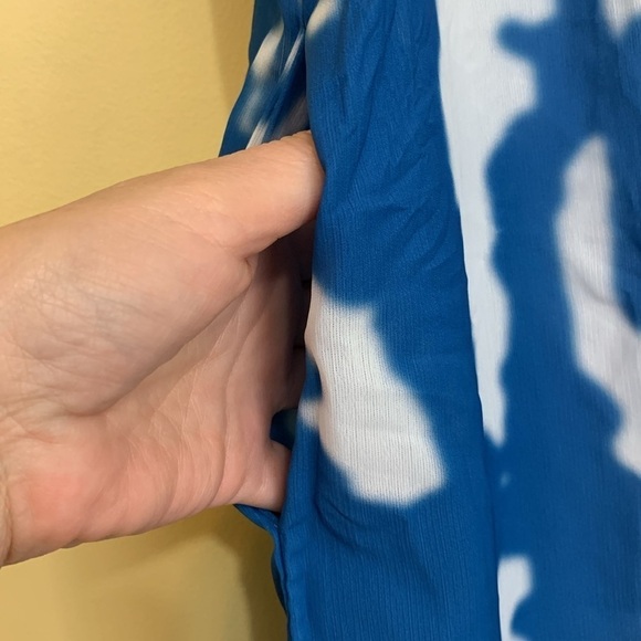 NIP Boho Tie Dye Print Cami V Neck Wide Leg Pocket Spaghetti Strap Jumpsuit S - Picture 5 of 13